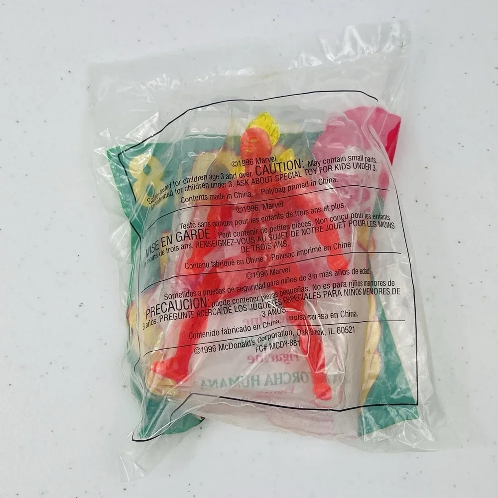 McDonalds Happy Meal Toy 1996 Marvel Super Heroes Human Torch 8 in Series
